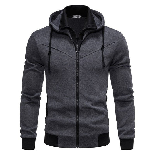 Herren sportliche Kapuzenjacke mit modernem Schnitt und praktischen Reißverschlusstaschen Heidi-Mode