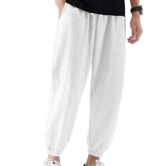 Herren Jogginghose aus atmungsaktivem Material mit verstellbarem Bund Heidi-Mode