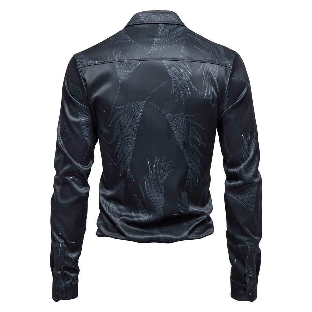 Herren Hemd mit elegantem Muster und modernem Glanz Heidi-Mode