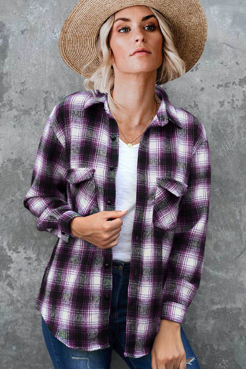 Damen Flanellhemd Heidi-Mode