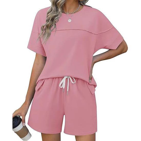 Damen lässiges Sport-Outfit mit elastischem Bund und praktischen Taschen Heidi-Mode