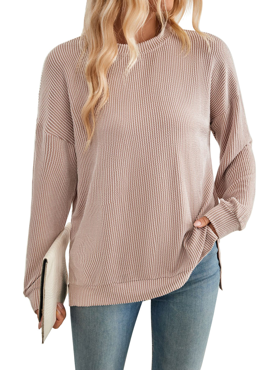 Damen lässiger Strickpullover Heidi-Mode