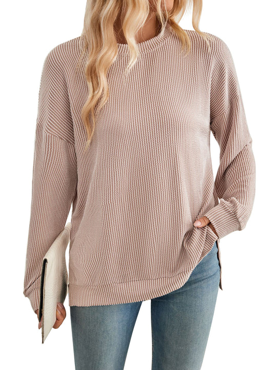 Damen lässiger Strickpullover Heidi-Mode