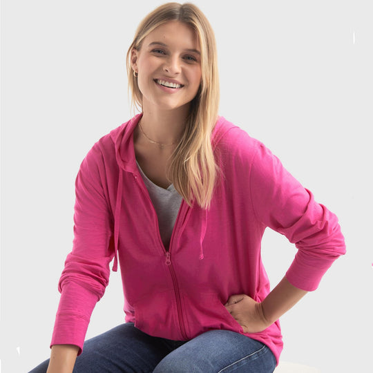 Damen Kapuzenjacke aus atmungsaktivem Material Heidi-Mode