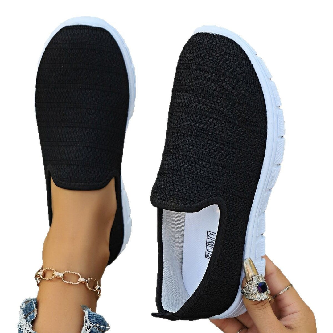 Damen Bequeme Slip-On Sneakers mit atmungsaktivem Obermaterial und flexibler Sohle Heidi-Mode