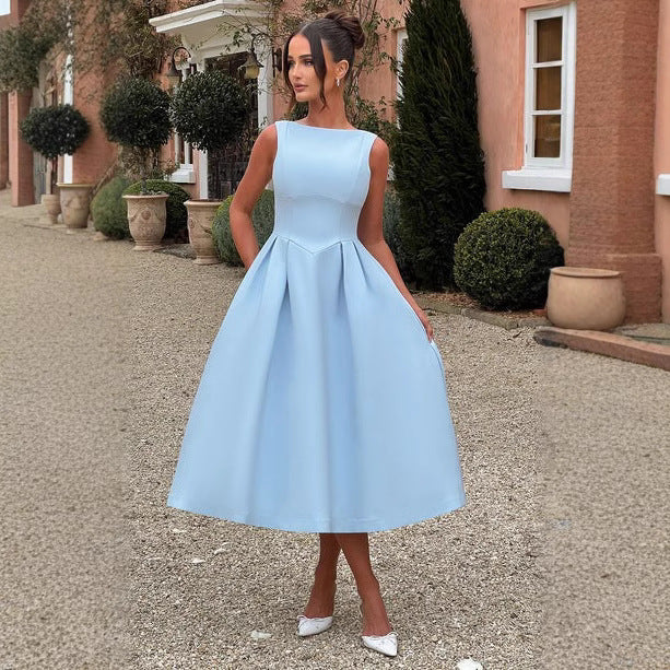 Damen Elegantes Maxikleid mit ausgestellten Ärmeln und raffiniertem Rock Heidi-Mode