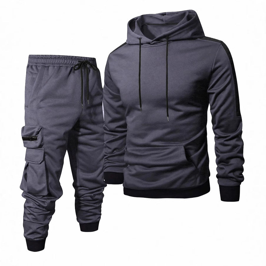 Herren Komfortables Hoodie- und Jogginghosen-Set mit praktischen Taschen Heidi-Mode