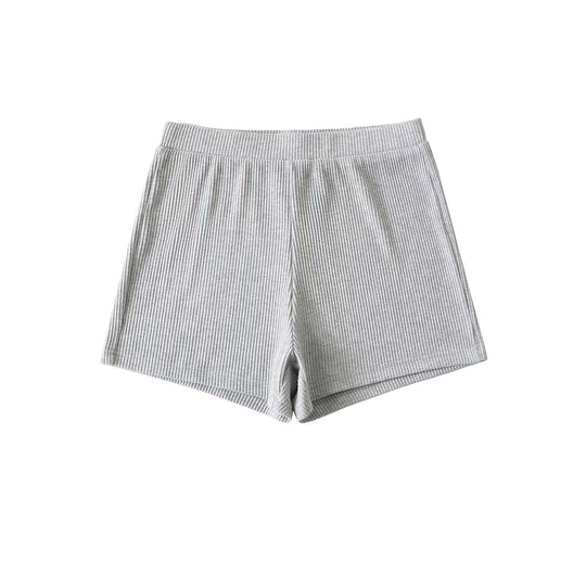 Damen Funktionsshorts im modernen Rippdesign mit elastischem Bund und praktischen Seitentaschen Heidi-Mode