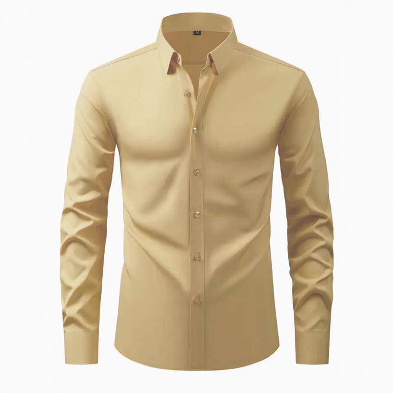 Herren langärmliges Hemd mit innovativer Schnittführung und Modernem Design Heidi-Mode