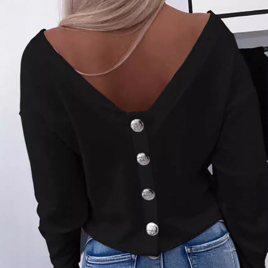 Damen Off-Shoulder Freizeit Pullover Top Heidi-Mode