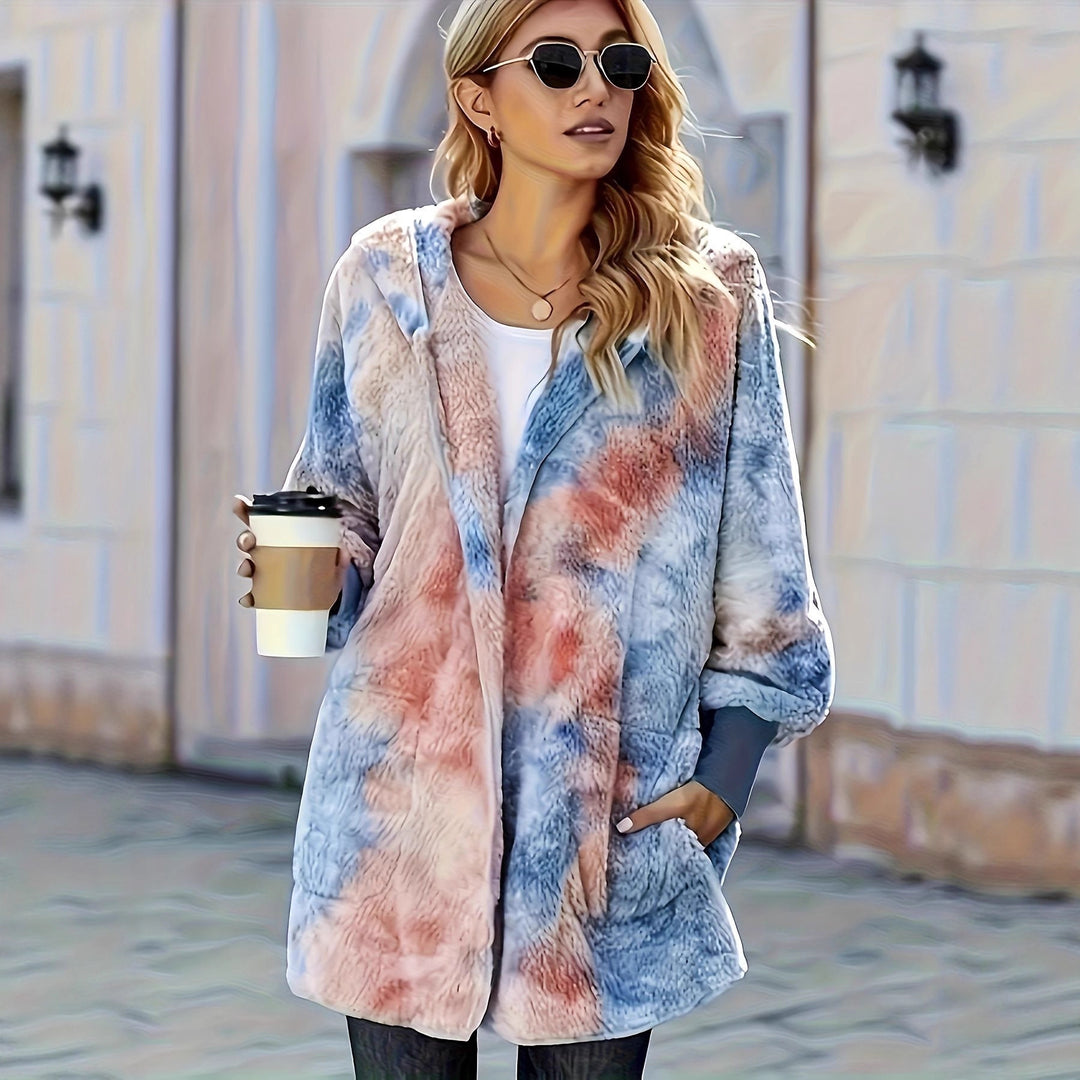 Damen Kapuzenjacke aus kuscheligem Teddyfell Heidi-Mode