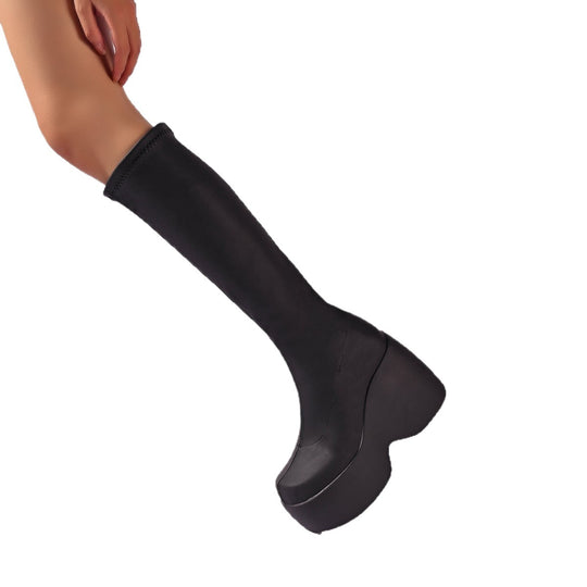 Damen High-Performance Plateau-Stiefel mit ergonomischem Design und rutschfester Sohle Heidi-Mode