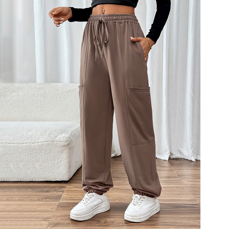 Damen Hochwertige Freizeithose mit elastischem Bund und praktischen Seitentaschen Heidi-Mode