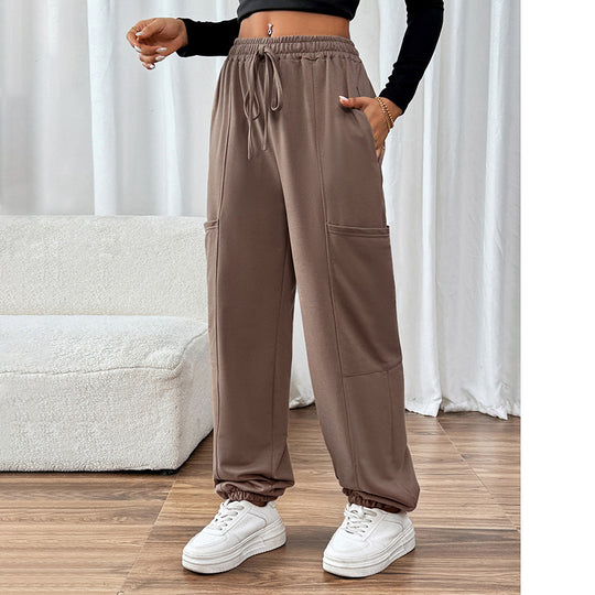 Damen Hochwertige Freizeithose mit elastischem Bund und praktischen Seitentaschen Heidi-Mode