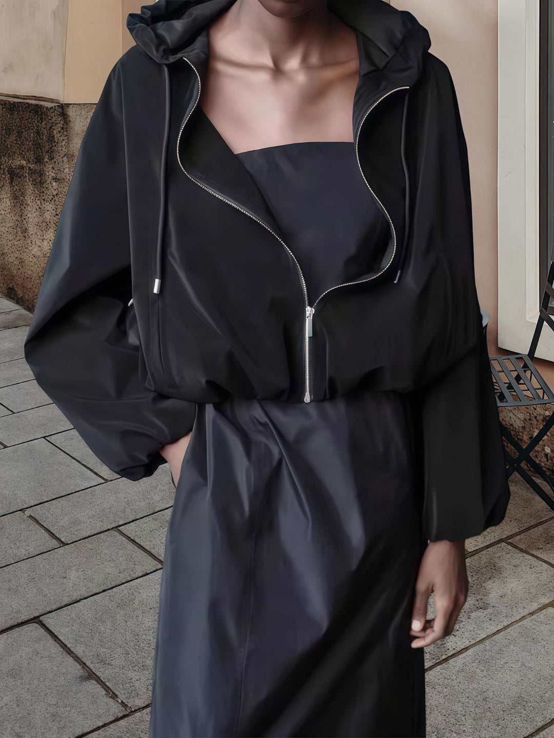 Damen Oversized Sportjacke mit praktischen Taschen und modernem Schnitt Heidi-Mode
