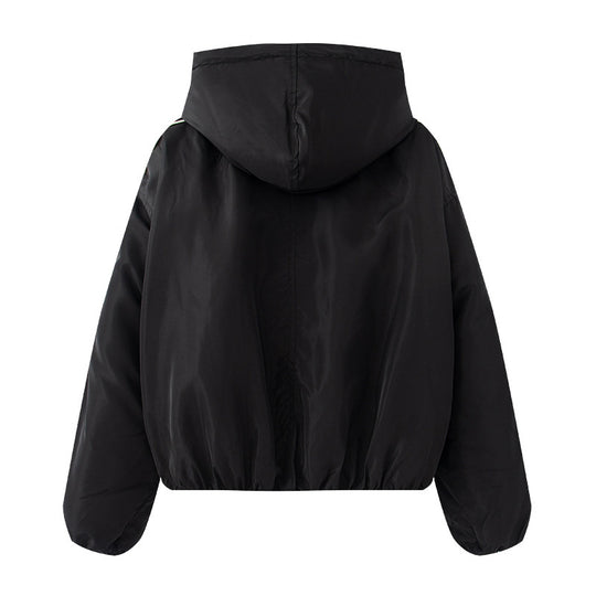 Damen sportliche Übergangsjacke mit Kapuze und seitlichen Reißverschlüssen Heidi-Mode