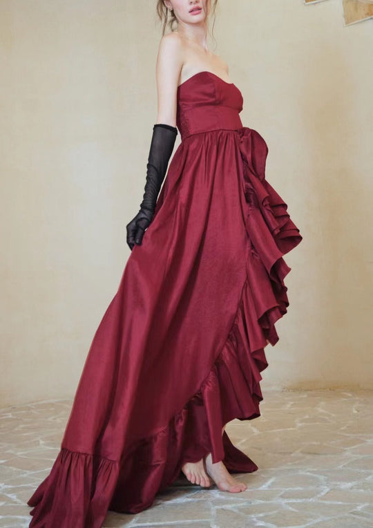 Heidi-Mode | B strapless Niche French Engagement Dress