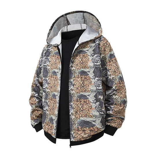 Damen leichte Windbreaker-Jacke mit farbenfrohem Muster und atmungsaktiven Eigenschaften Heidi-Mode