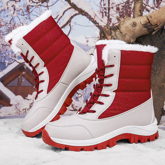 Heidi-Mode - Heringe Winter Flach Weich Warm Schnee Stiefel für Frauen