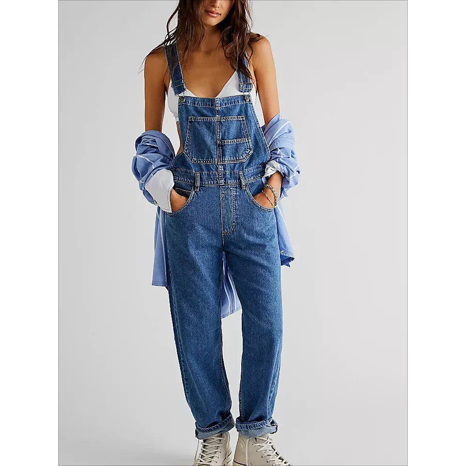 Damen Lässige und bequeme Latzhose Heidi-Mode