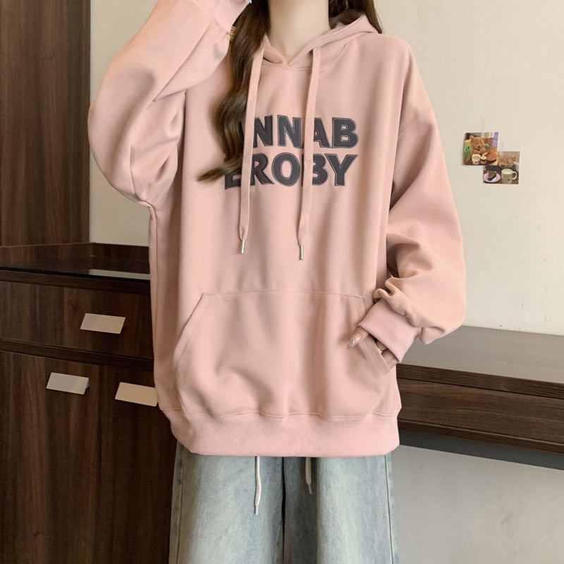 Damen Casual Grafik Hoodie mit einzigartigem Schriftzug Heidi-Mode