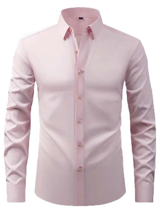 Herren langärmliges Hemd mit innovativer Schnittführung und Modernem Design Heidi-Mode