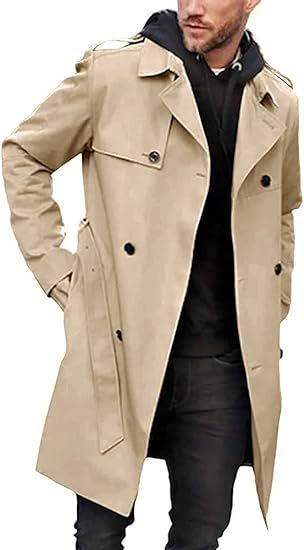 Herren Trenchcoat mit klassischem Stil Heidi-Mode