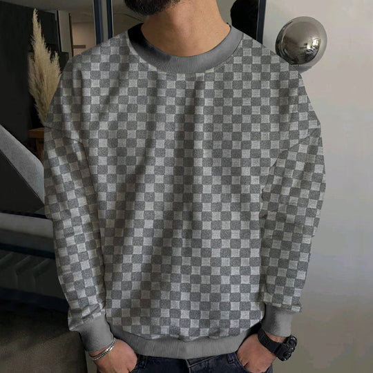 Herren stylischer Sweater mit modernem Strukturdesign Heidi-Mode