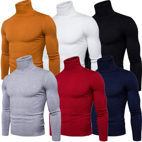 Herren Rollkragenpullover aus weichem Merinowolle Heidi-Mode