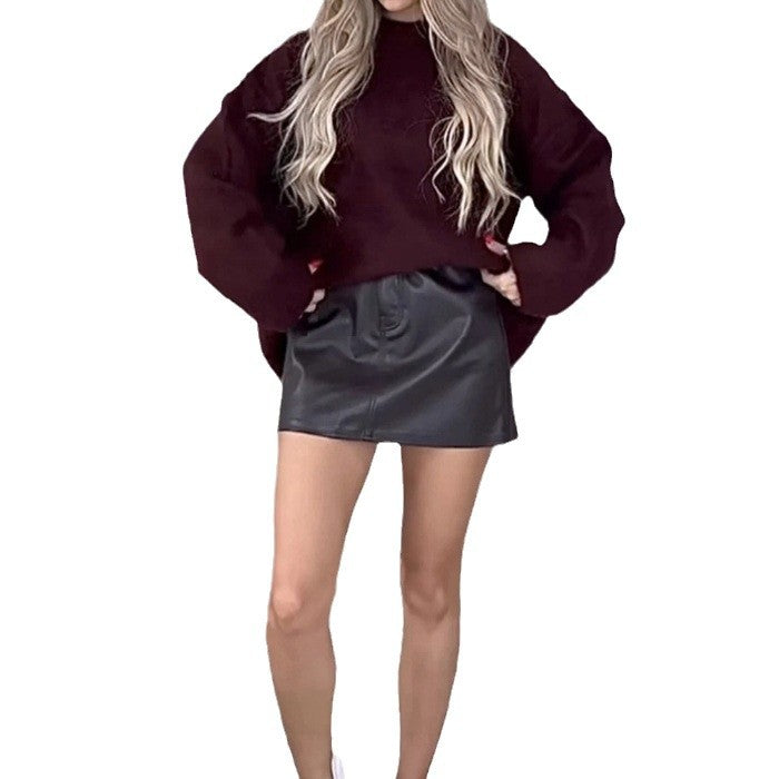 Damen Bequemer Pullover mit lässigem Schnitt und weichem Material Heidi-Mode