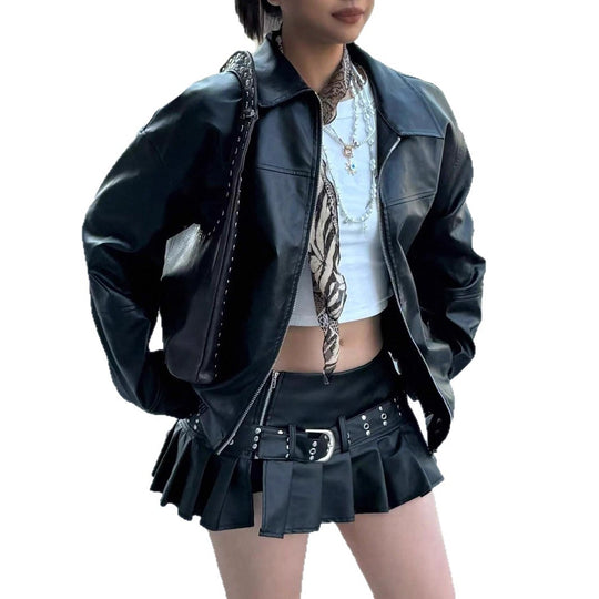 Damen Modische jacke im trendigen Oversized-Stil Heidi-Mode
