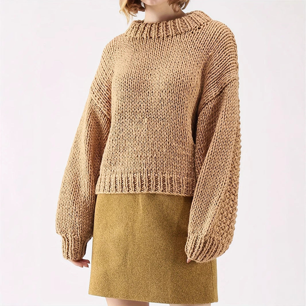 Damen Grobstrickpullover Heidi-Mode