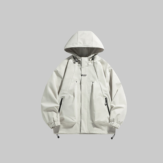 Herren multifunktionale Winterjacke mit isolierendem Fleecefutter und verstellbarer Kapuze Heidi-Mode