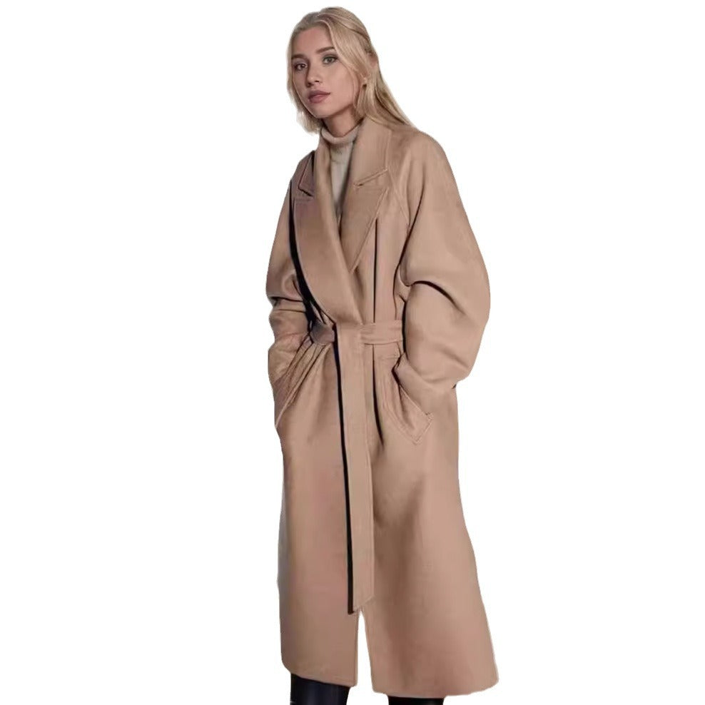 Damen eleganter Duster-Mantel mit geräumigen Taschen und modernem Schnitt Heidi-Mode