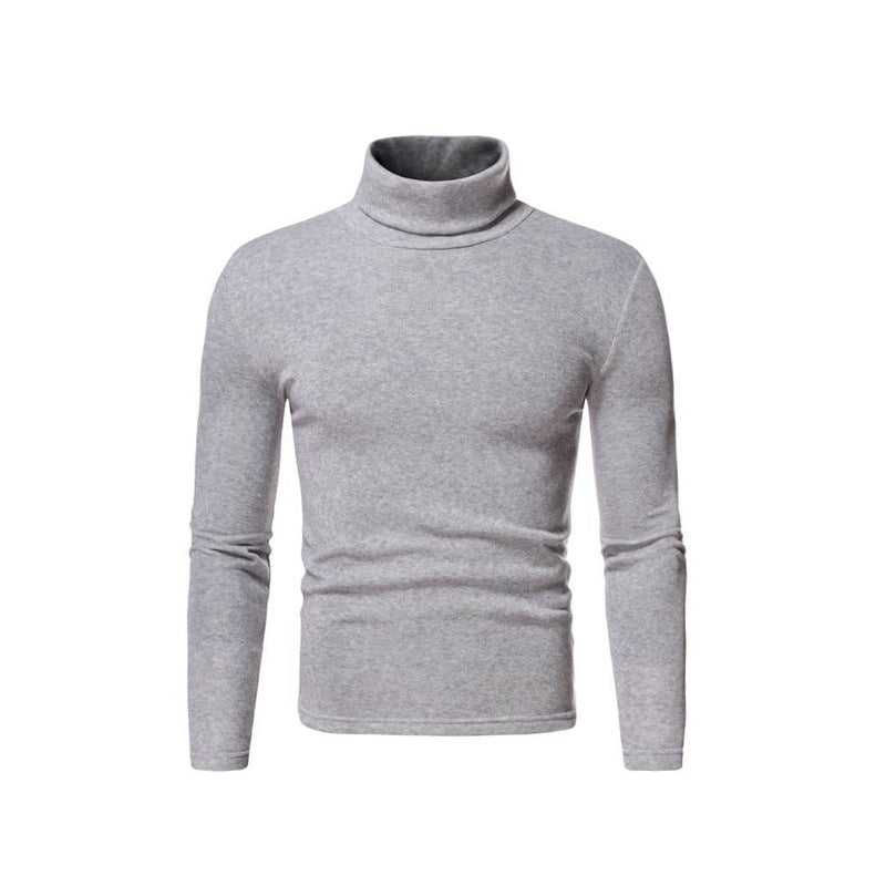 Herren Rollkragenpullover aus weichem Stretchmaterial Heidi-Mode