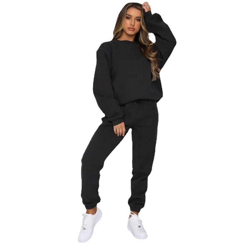 Damen bequeme Sweatshirt und Jogginghose Freizeitanzug Heidi-Mode