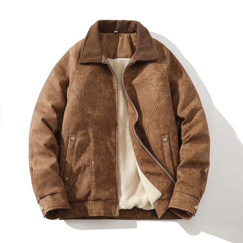 Herren Übergangsjacke mit weichem Futter und modischem Kragen Heidi-Mode