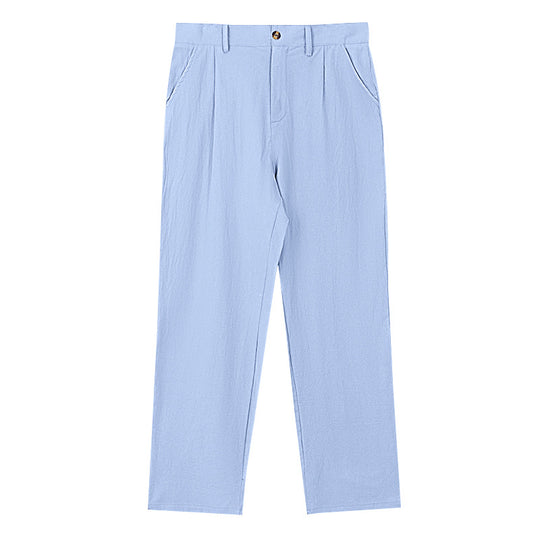 Damen elegante Langehose im lockeren Schnitt mit feinen Falten Heidi-Mode