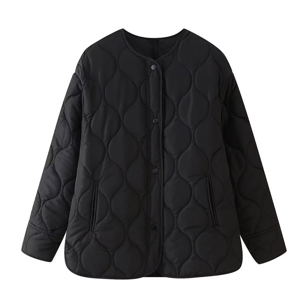 Damen Steppjacke mit zeitgemäßem Design und praktischen Seitentaschen Heidi-Mode
