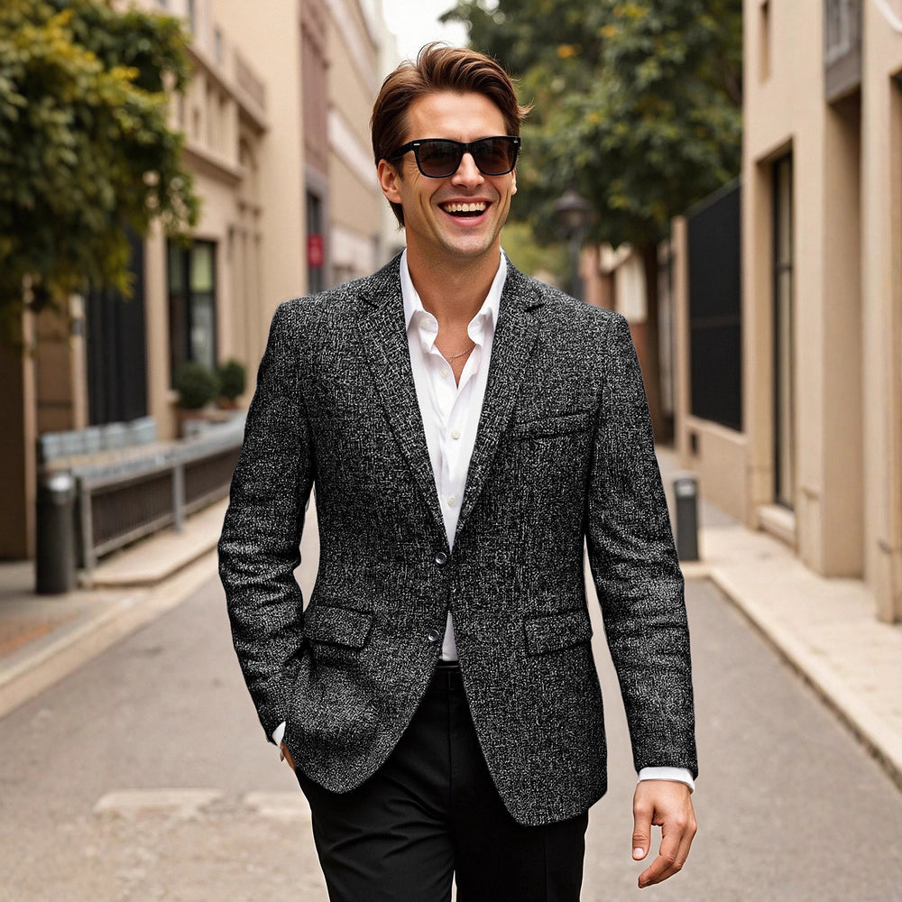 Herren eleganter Blazer aus Wolle Heidi-Mode