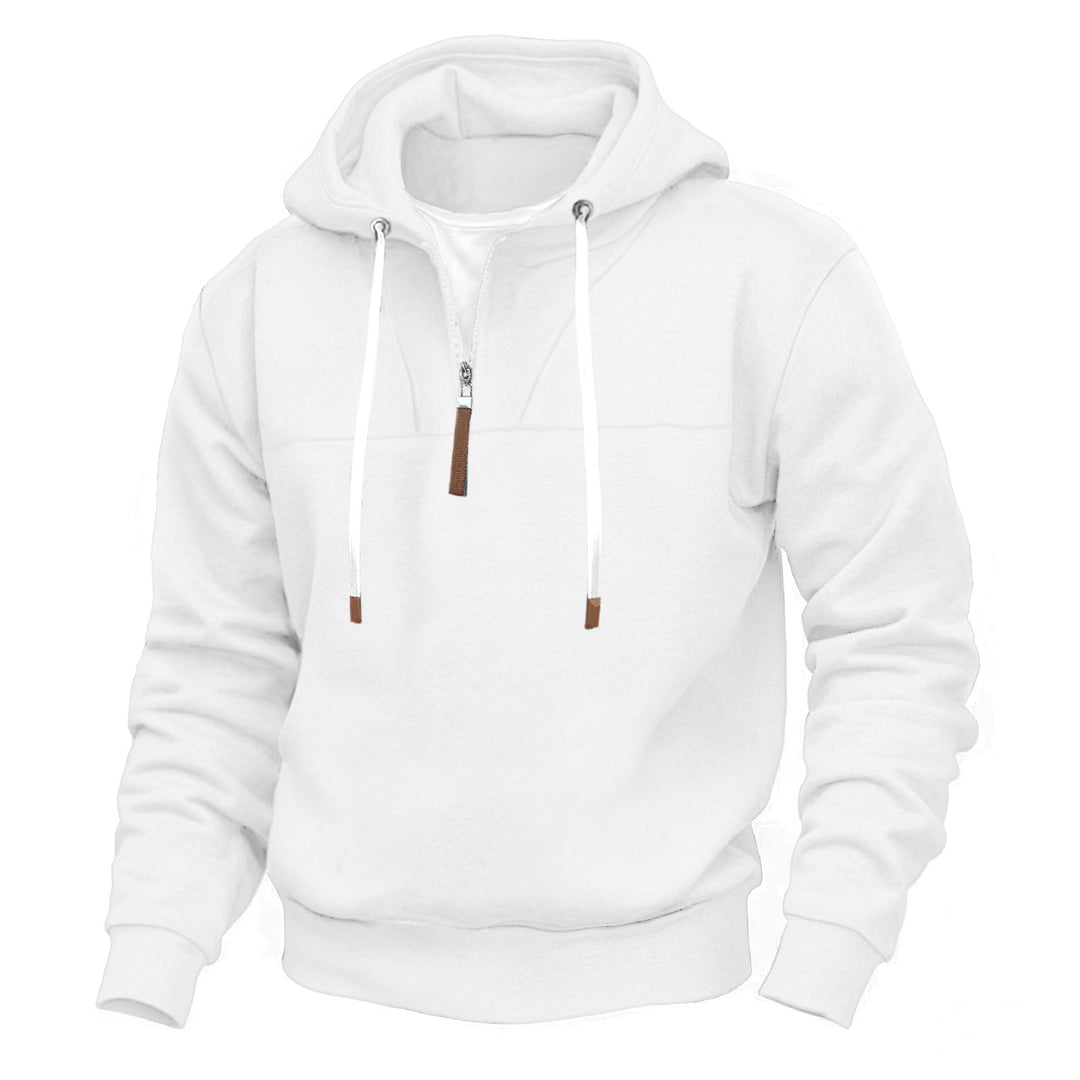 Herren Kapuzenpullover mit praktischer Reißverschlussöffnung und modernem Design Heidi-Mode