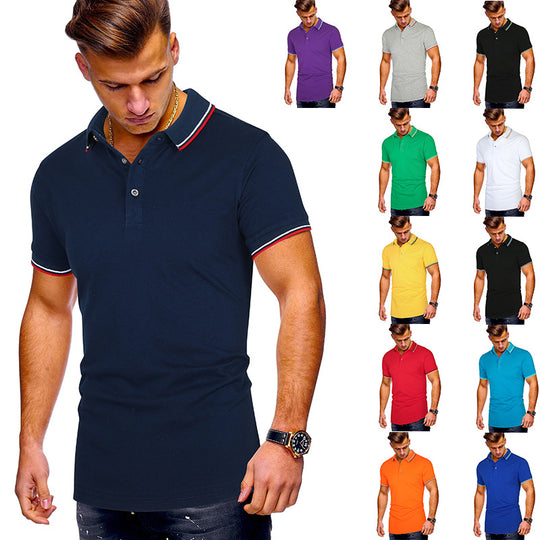 Herren Poloshirt mit modernen Akzenten Heidi-Mode
