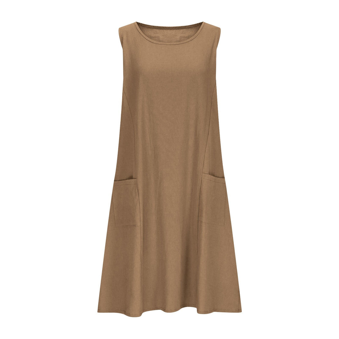 Damen Freizeit Ärmelloses Shift-Kleid Heidi-Mode