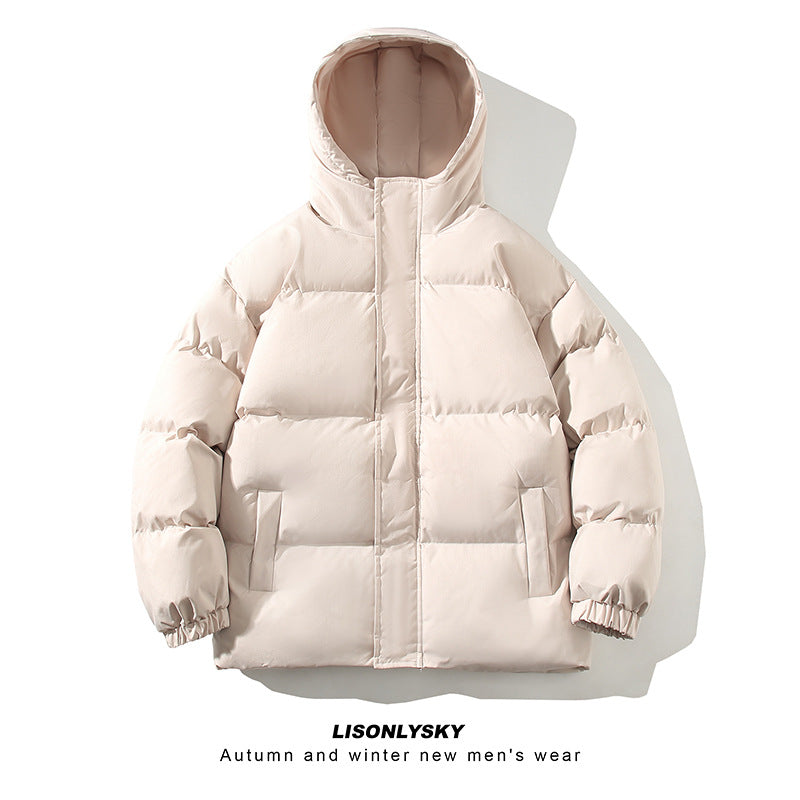 Herren gesteppte Winterjacke mit hohem Kragen und seitlichen Taschen Heidi-Mode