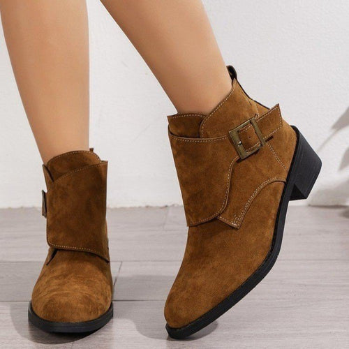 Damen Elegante Stiefeletten mit hoher Ferse Heidi-Mode