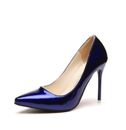 Damen Elegante Hochglanz-Pumps mit schmaler Silhouette und komfortablem Innenfutter Heidi-Mode