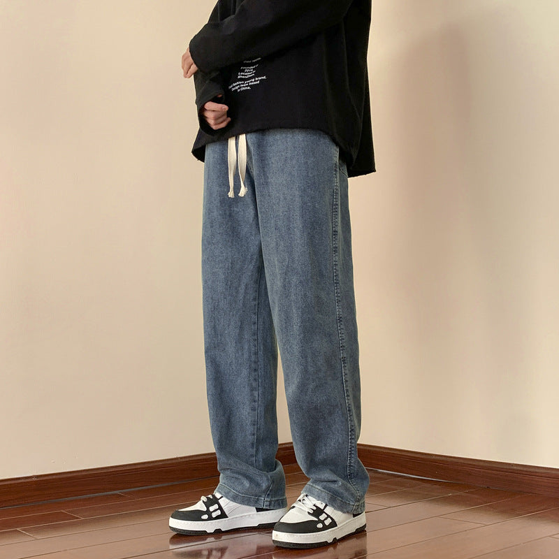 Herren lässige Denim-Hose mit bequemem Schnitt und elastischem Bund Heidi-Mode