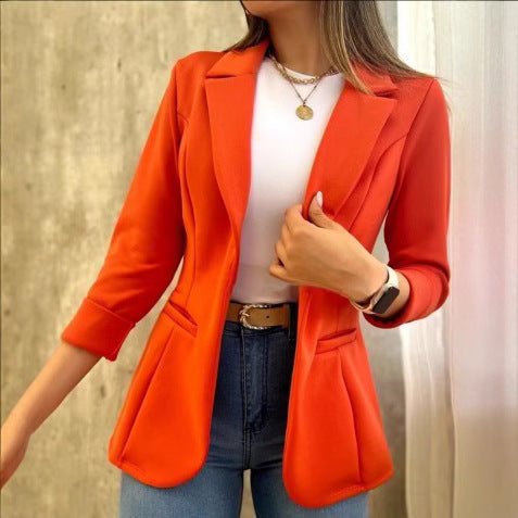 Damen Modischer Blazer mit lässigen Taschen Heidi-Mode