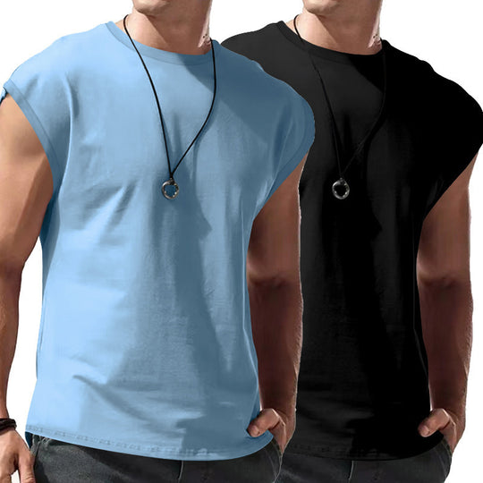 Herren ärmelloses T-Shirt Set Heidi-Mode