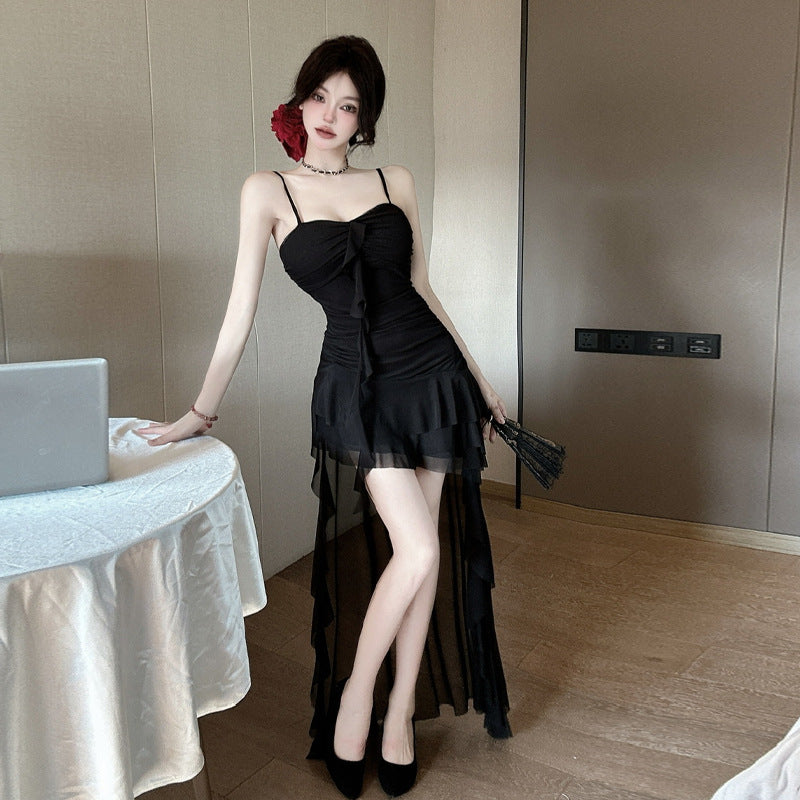 Heidi-Mode | Spliced Frack Irregulär Kleid